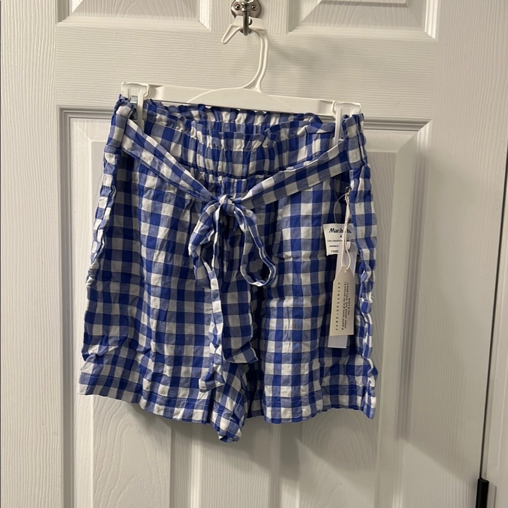 Blue Gingham Women's Shorts